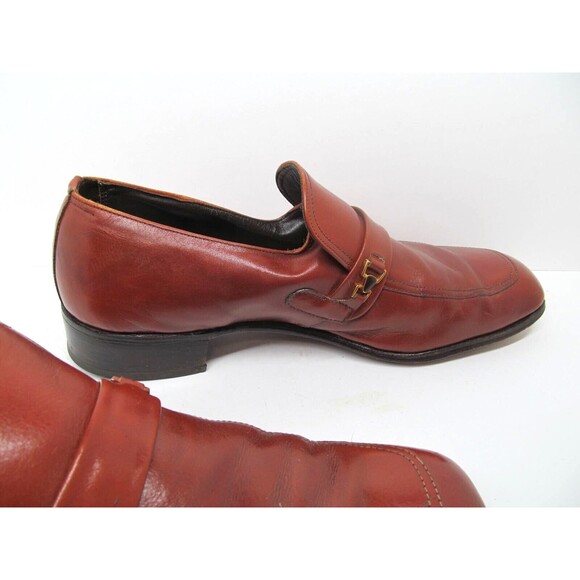 Nettleton Leather Half Strap Loafers Size 11 B/D Made In The USA - Picture 12 of 16